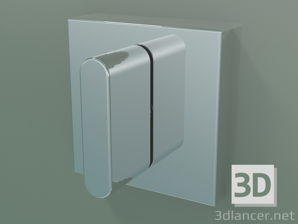 modello 3D Valvola per installazione ad incasso destra (36310706-00) - anteprima