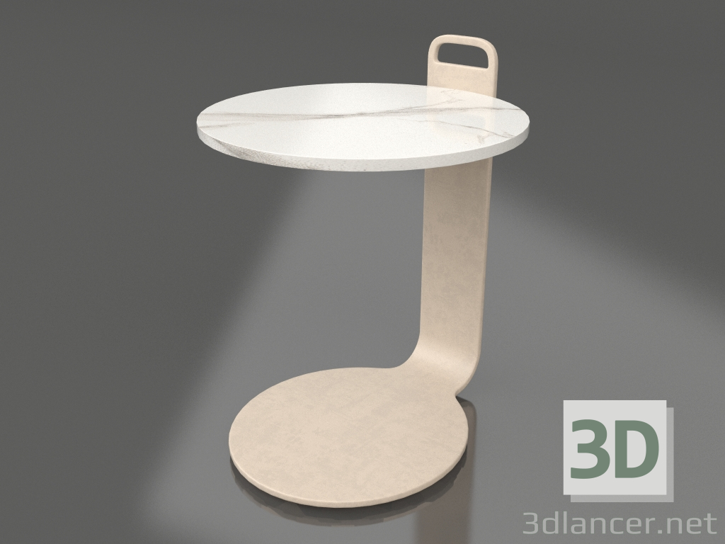 3d модель Стіл кавовий Ø36 (Sand, DEKTON Aura) – превью