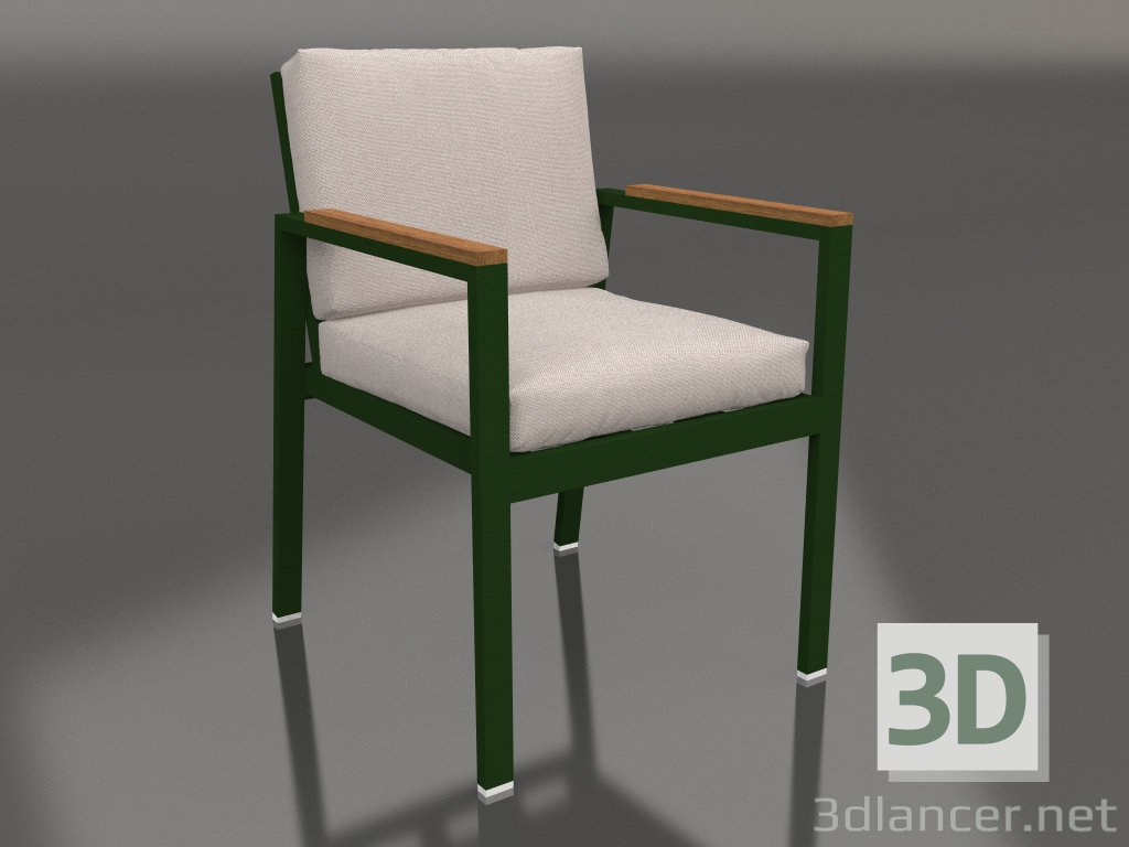 3d модель Кресло обеденное (Bottle green) – превью