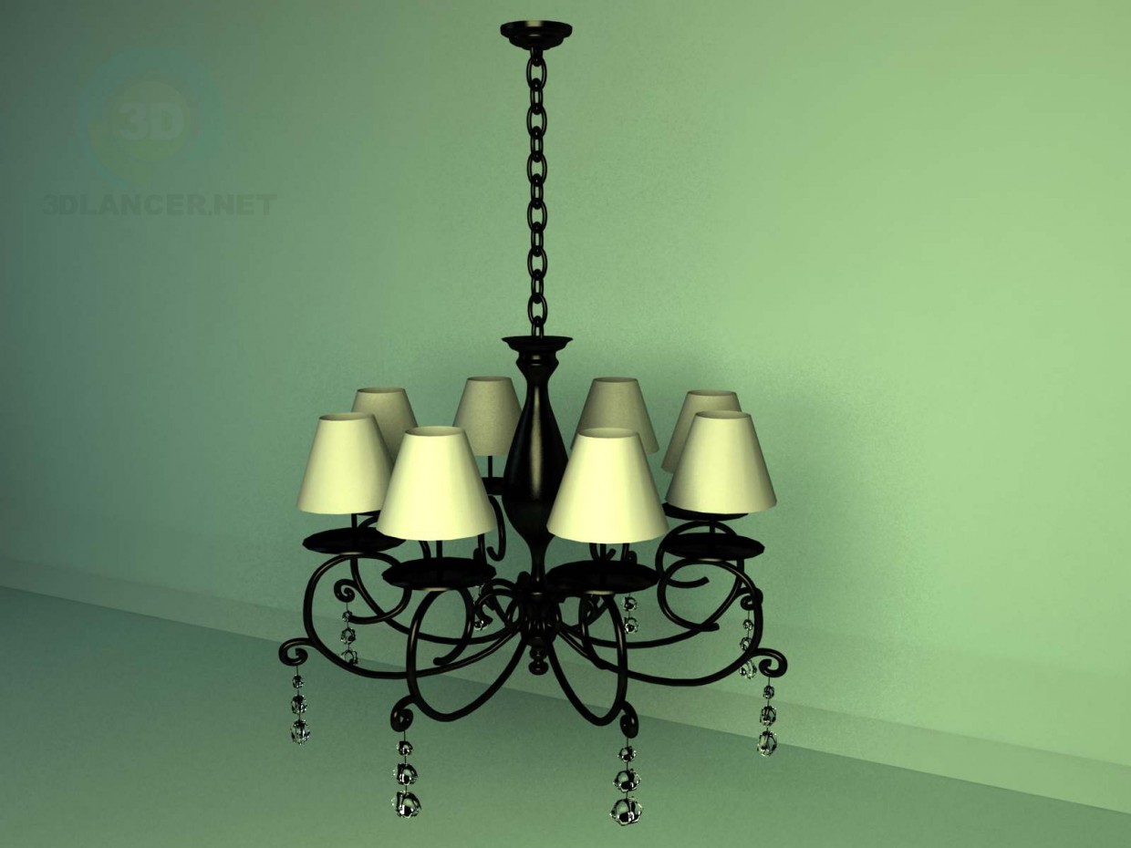 3d model Chandelier usual - preview