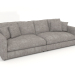 3d model 3-seater sofa Sense (Grey Soft) - preview