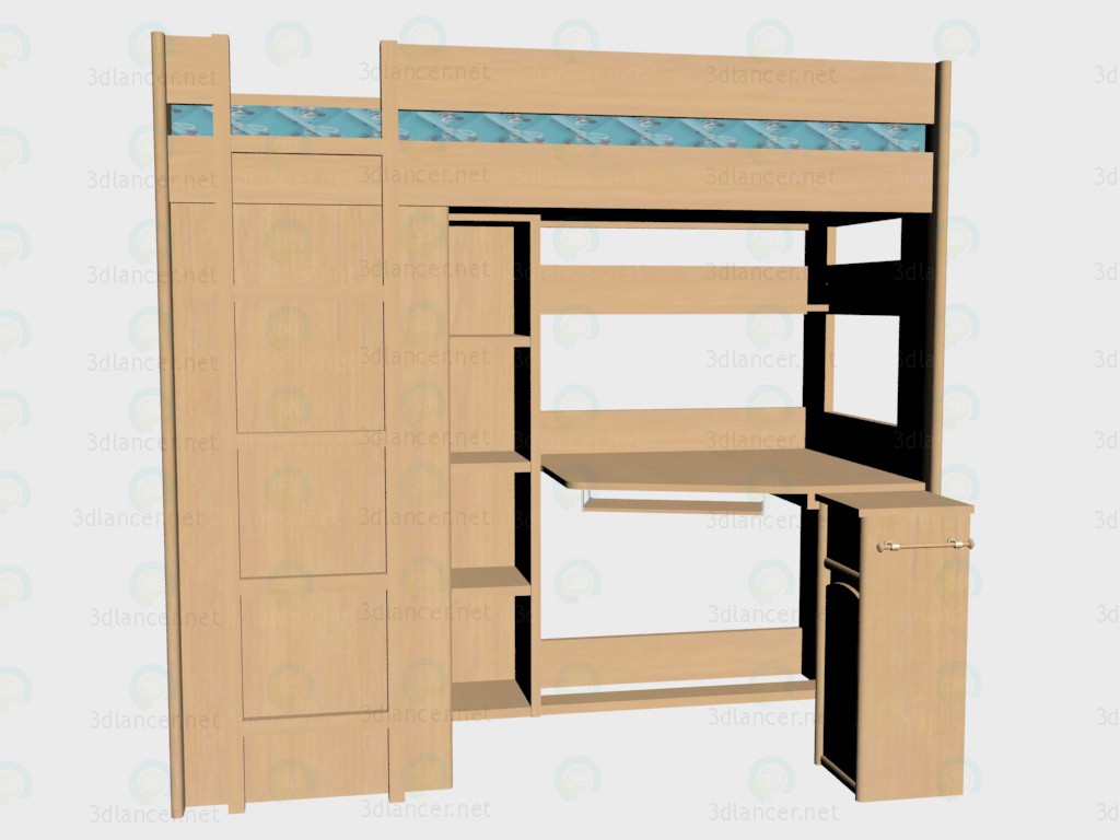 3d model Bed Skaut - preview