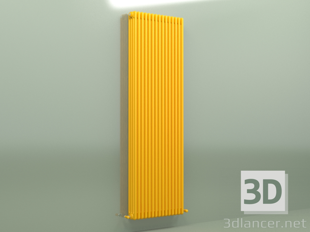 modèle 3D Radiateur TESI 4 (H 2200 15EL, jaune melon - RAL 1028) - preview