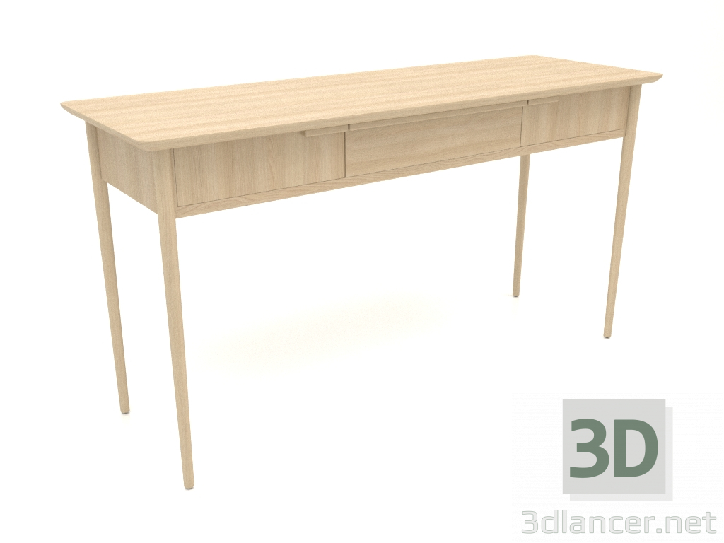 3D Modell Arbeitstisch RT 01 (1660x565x885, Holz weiß) - Vorschau