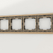 3D Modell Rahmen für 4 Pfosten Palacio Gracia (gold-schwarz) - Vorschau