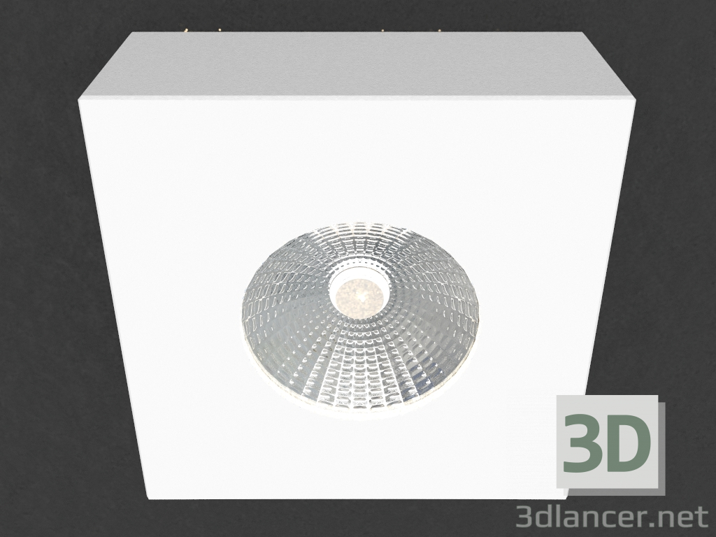 3d модель Накладний світлодіодний світильник (DL18812_7W White SQ) – превью
