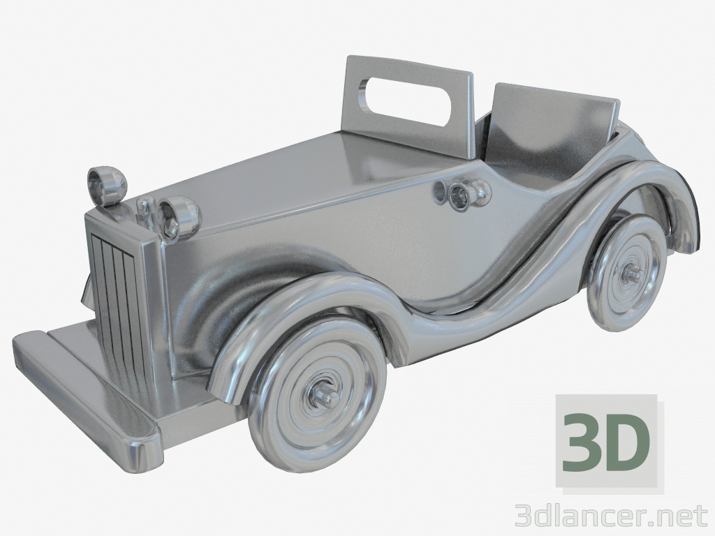 Modelo 3d Estatueta de carro de metal (11x31cm) - preview