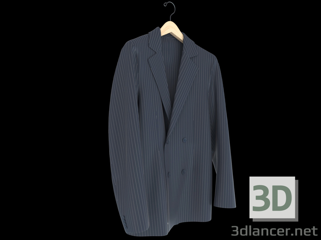 3D Erkek klasik ceket modeli satın - render