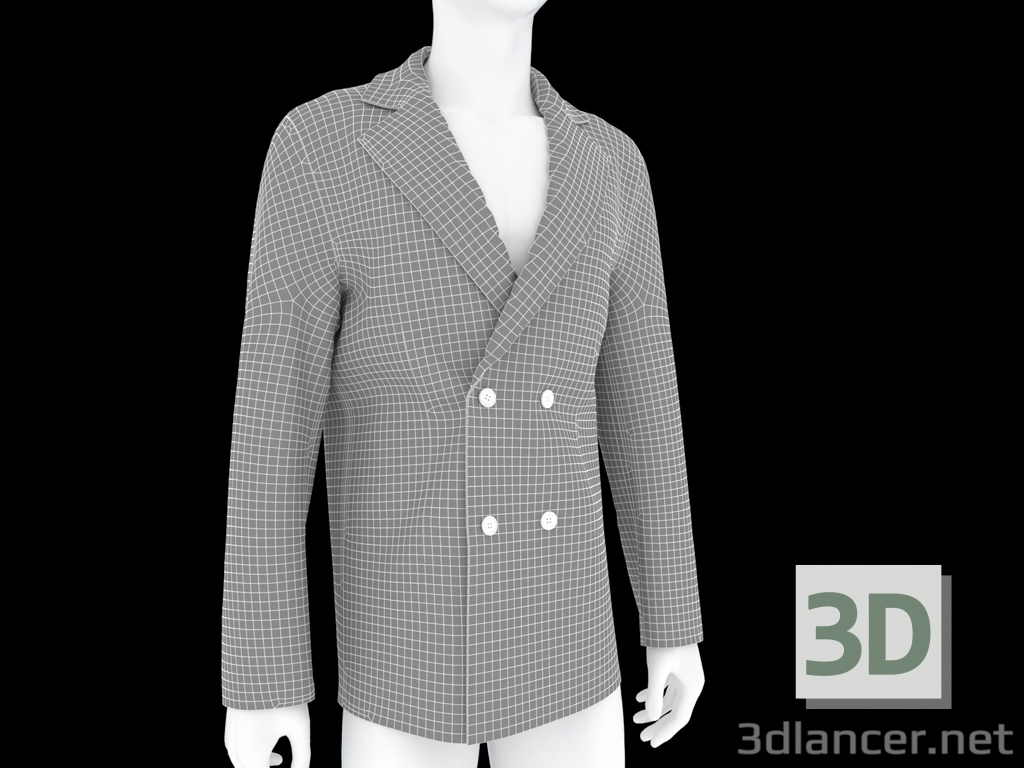 modello 3D di Giacca classica da uomo comprare - rendering