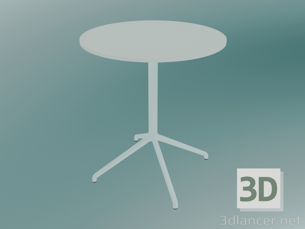 3d модель Стіл для кафе Still (Ø65, H 73 cm, White) – превью