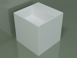 Countertop washbasin (01UN12102, Glacier White C01, L 36, P 36, H 36 cm)
