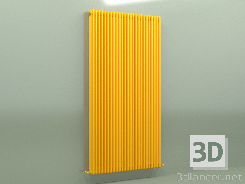 3d модель Радиатор TESI 4 (H 2200 25EL, Melon yellow - RAL 1028) – превью