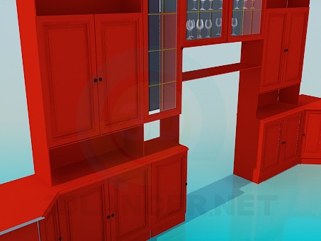3D Modell Möbel-set für Halle - Vorschau