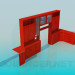 3D Modell Möbel-set für Halle - Vorschau