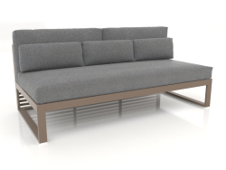 Modular sofa, section 4, high back (Bronze)