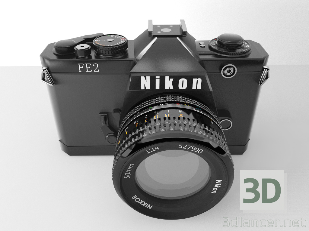 Modelo 3d Câmera FE2 - preview