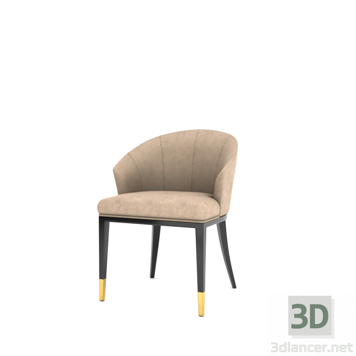 modello 3D di Sedia da pranzo Hadley comprare - rendering