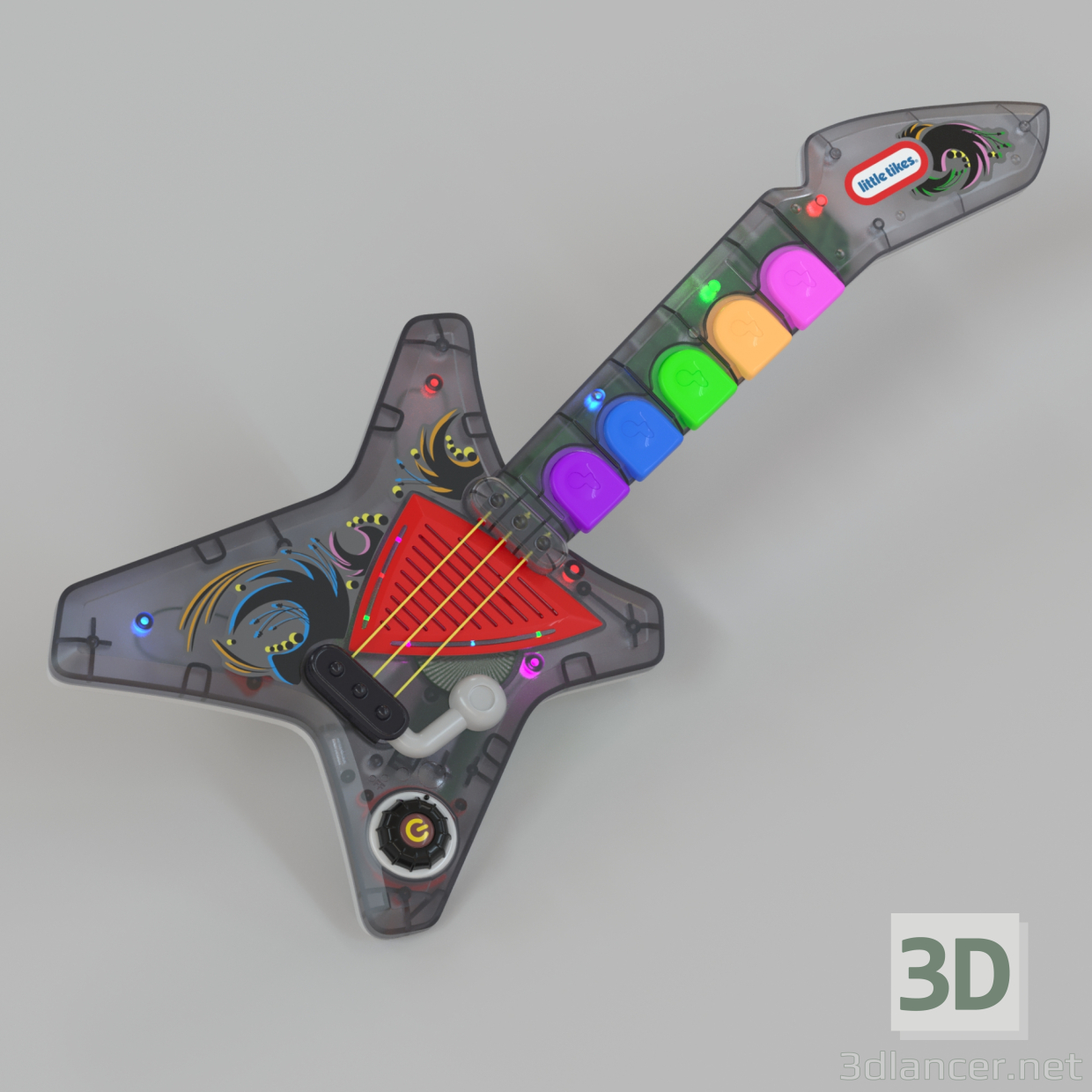 3D oyuncak gitar modeli satın - render