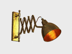 Sconce wall INDUSTRIAL SCISSOR SCONCE (SN012-1-BRS)
