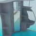 3D modeli Mobilya Oturma odasında bir dizi - önizleme