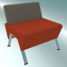 3d model Single bench with a low back (11) - preview