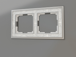 Frame for 2 posts Palacio Gracia (chrome-white)