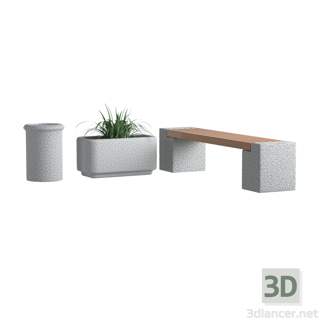 modello 3D di Atlante dei vasi di fiori comprare - rendering