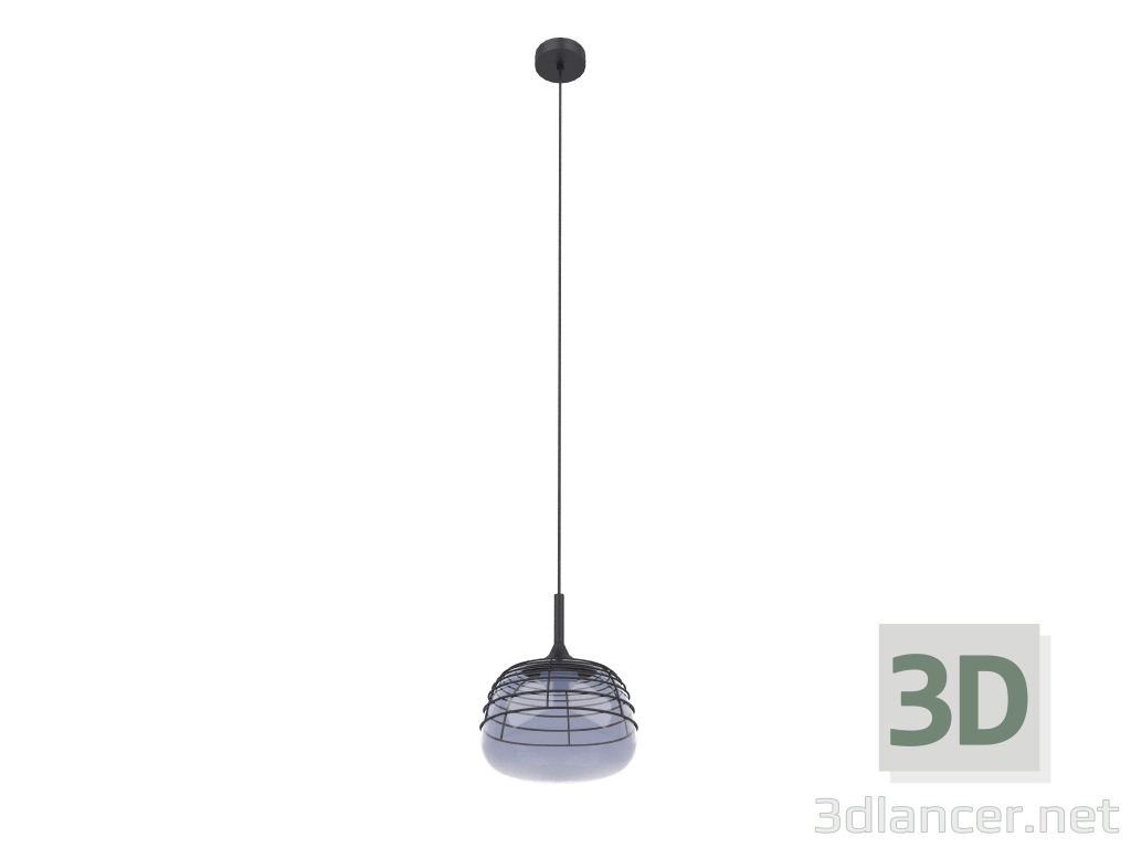 modèle 3D Lampe à suspension Smokey (Noir) - preview