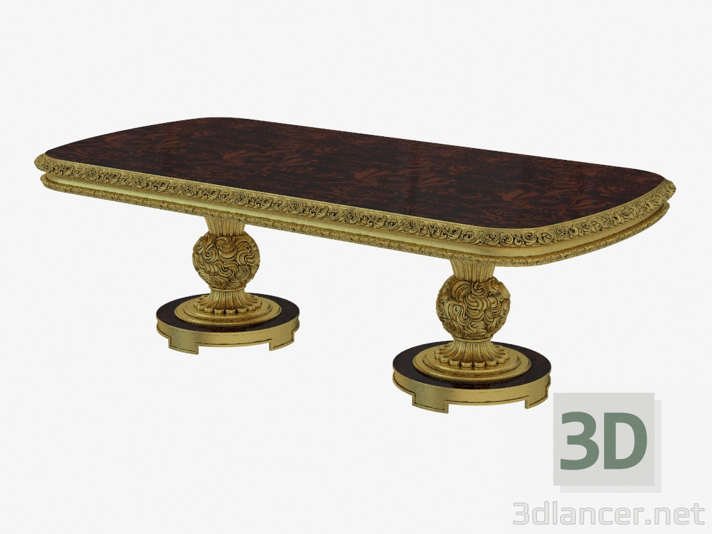 3 डी मॉडल क्लासिक शैली 406 में डाइनिंग टेबल - पूर्वावलोकन