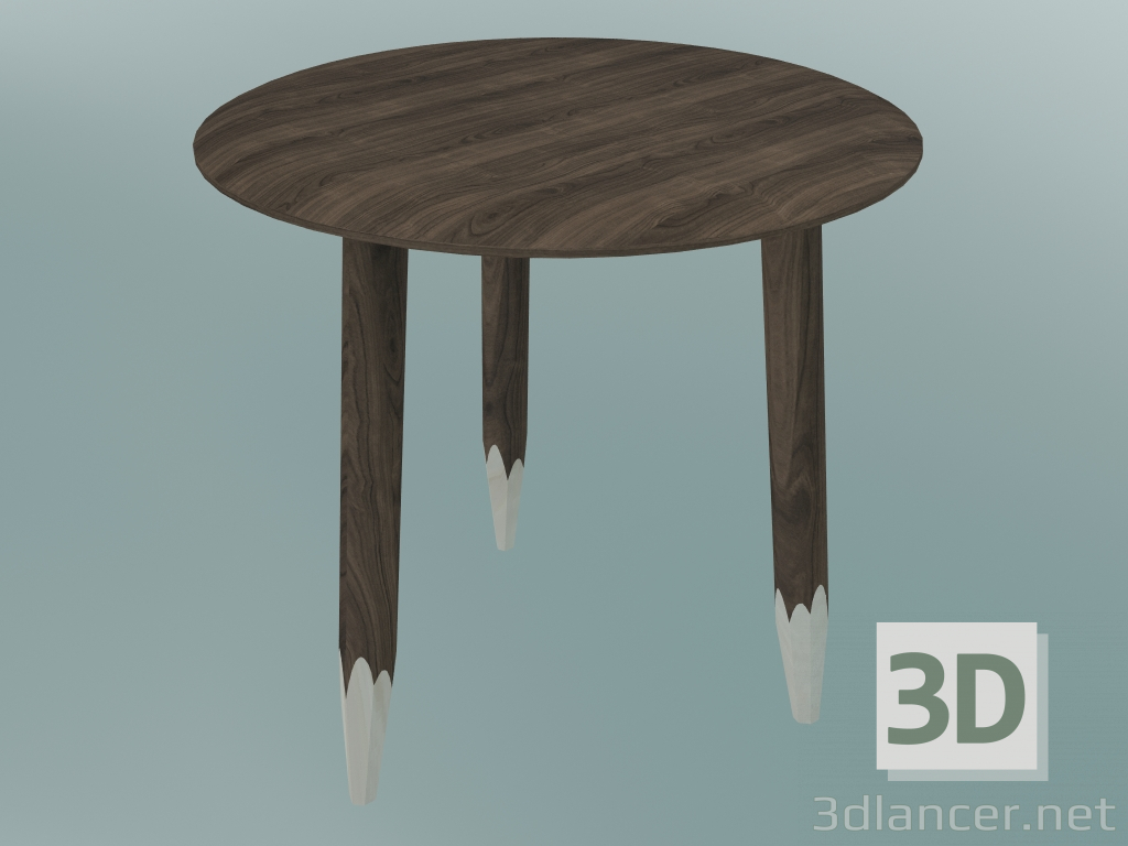 modello 3D Zoccolo decorativo da tavolo (SW1, Ø50cm, H 50cm, rovere oliato fumé) - anteprima