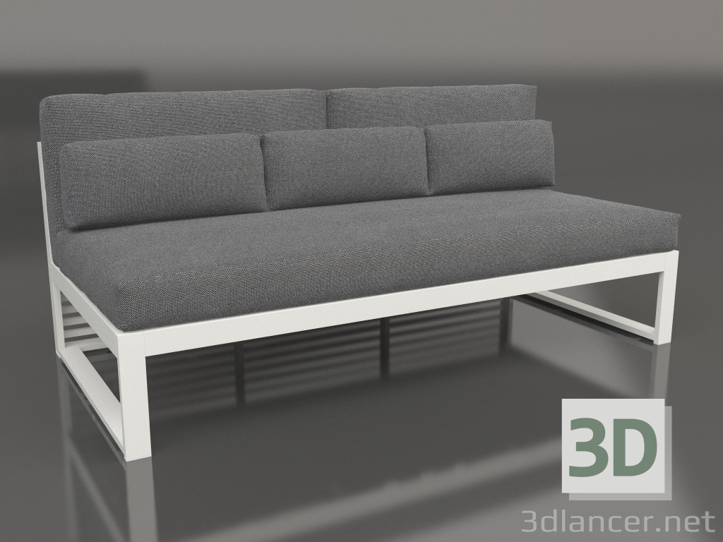 3D modeli Modüler kanepe, 4. bölüm, yüksek arkalık (Akik grisi) - önizleme