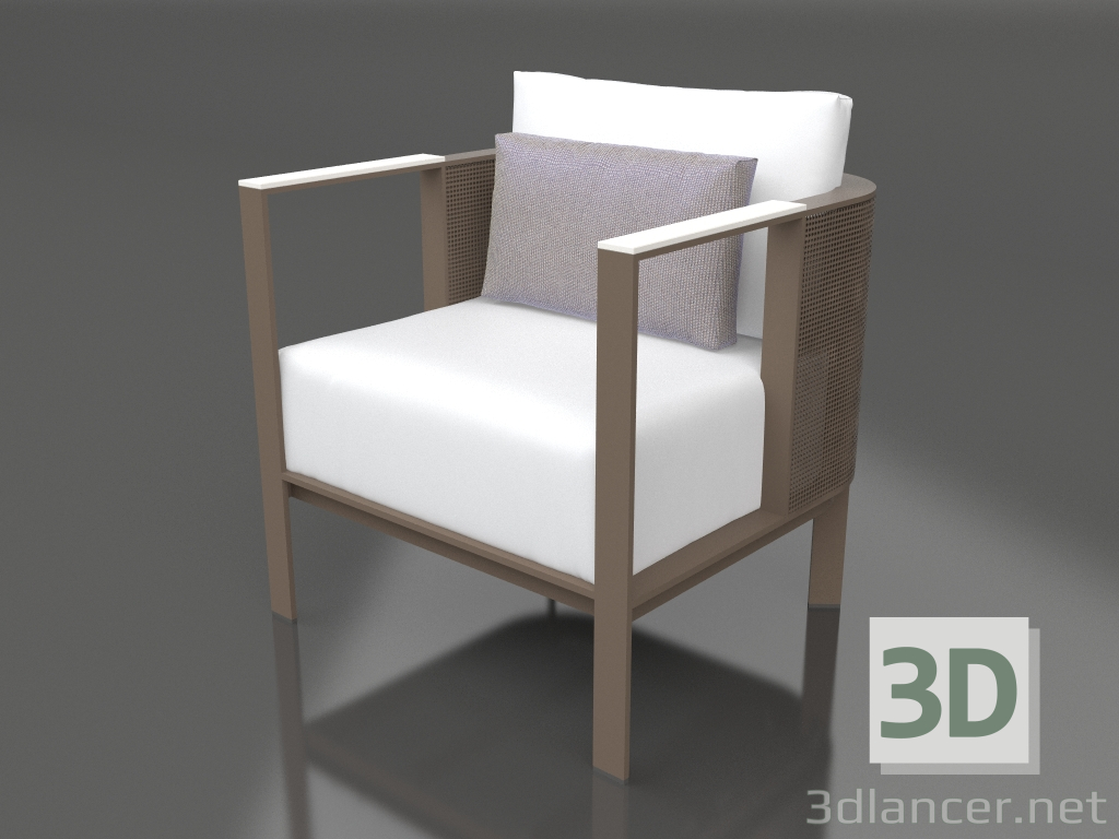 3d модель Клубное кресло (Bronze) – превью