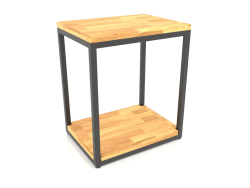 Rechteckiger Couchtisch mit zwei Ebenen (WOOD FLOOR, 40X30X44)