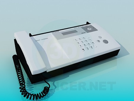 3d модель Модель факса - Sharp – превью