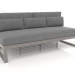 3d model Modular sofa, section 4, high back (Quartz gray) - preview