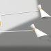 3d model Double wall lamp Shady (White) - preview