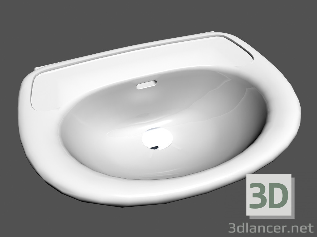 modèle 3D Lavabo l balançoire r2 sans pattes 810,401 - preview
