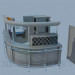 3D modeli Restoran barda - önizleme