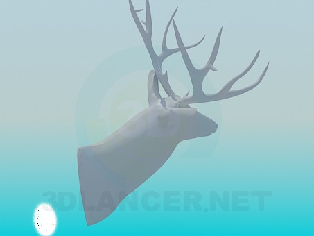 3D modeli Doldurulmuş geyik - önizleme