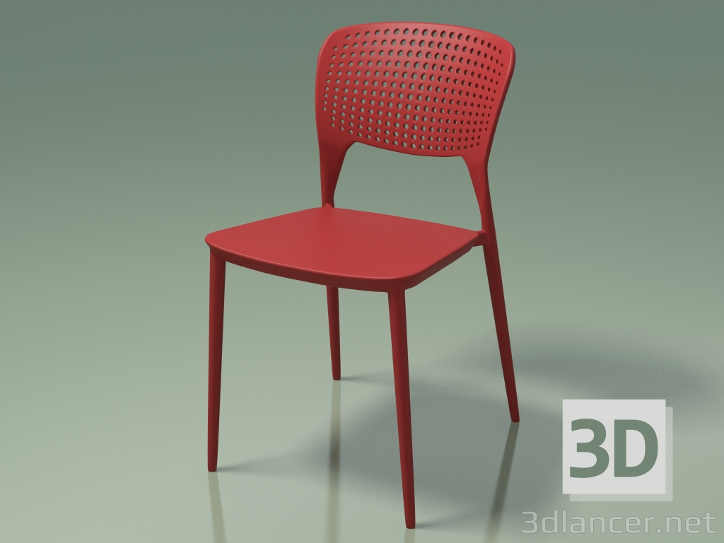 modello 3D Sedia Spark (110329, rosso carminio) - anteprima