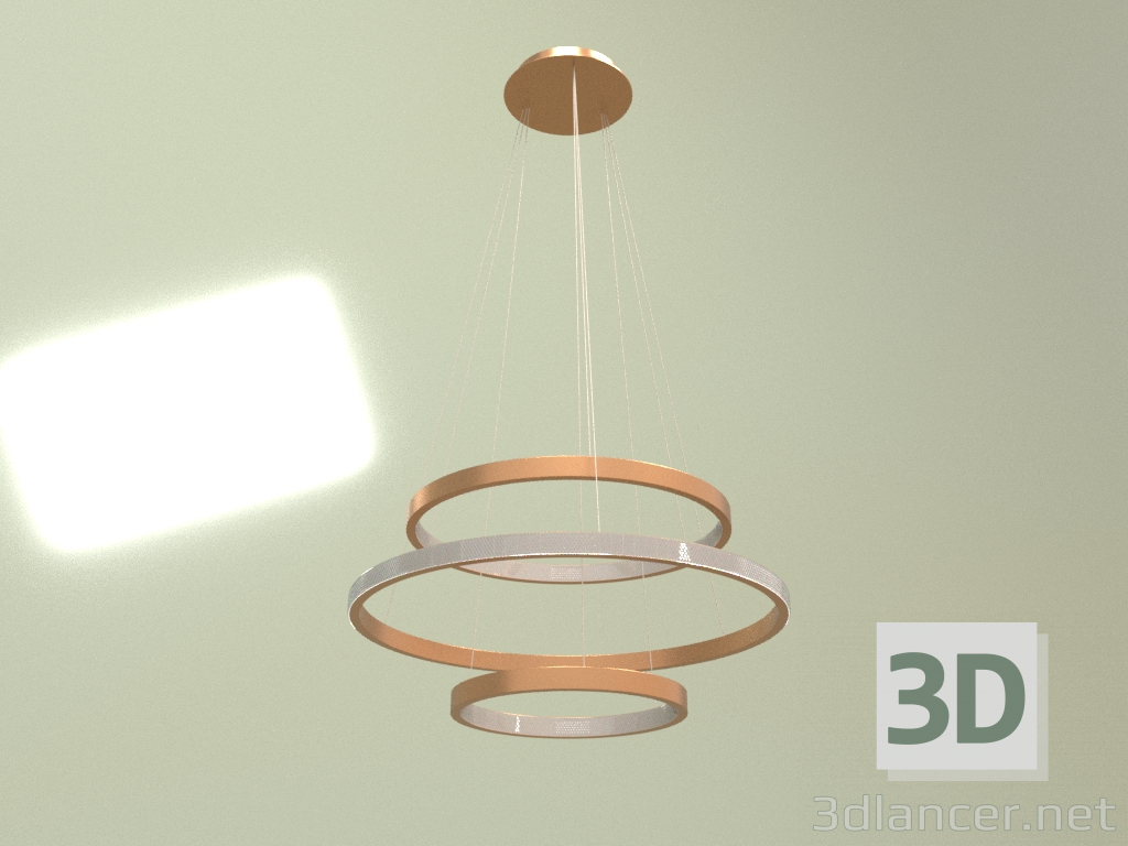 modèle 3D Suspension Tangle 3 lumières - preview