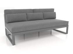 Modular sofa, section 4, high back (Anthracite)
