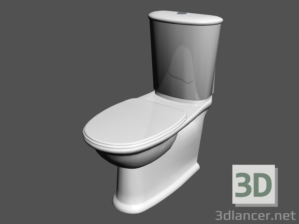 Modelo 3d Combinação banheiro bacia exterior l balanço wc1 - preview