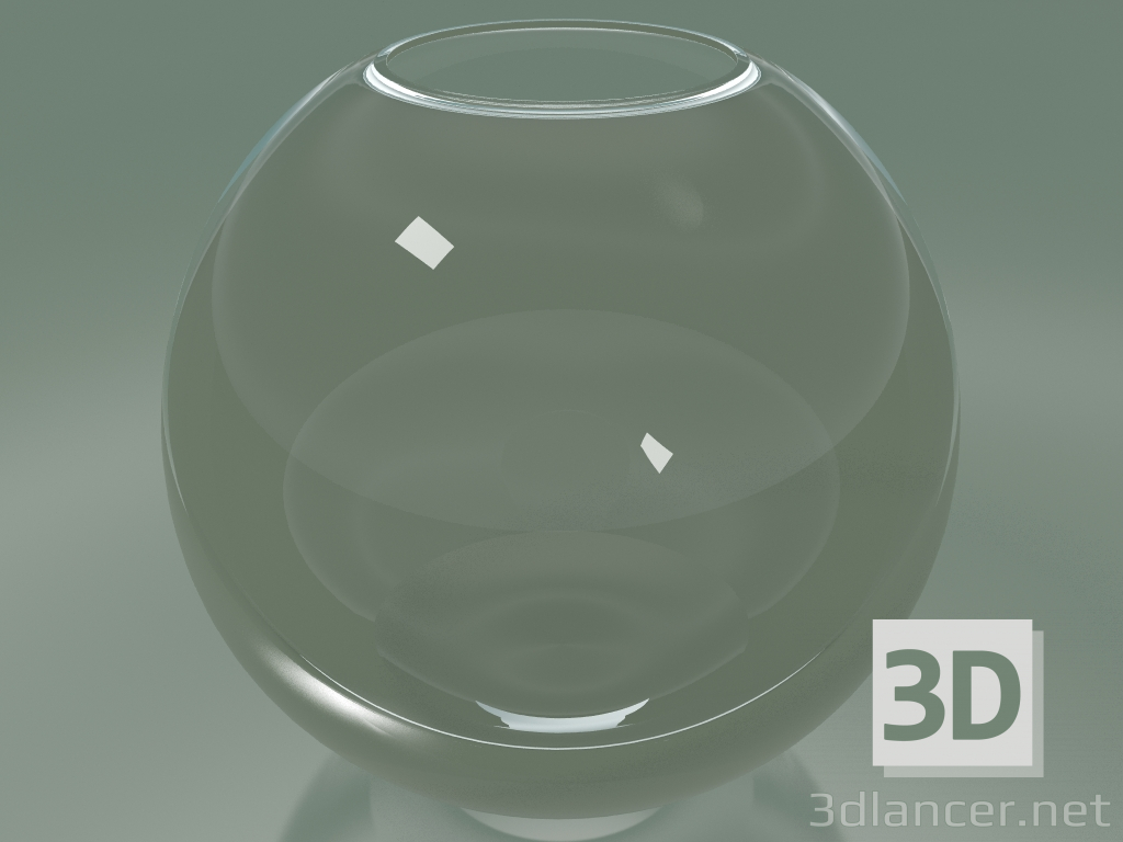 3D Modell Schüsselvase (H 22 cm, T 25 cm) - Vorschau