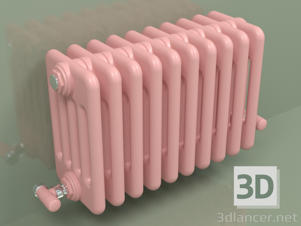 3D Modell Kühler TESI 5 (H 300 10EL, Pink - RAL 3015) - Vorschau