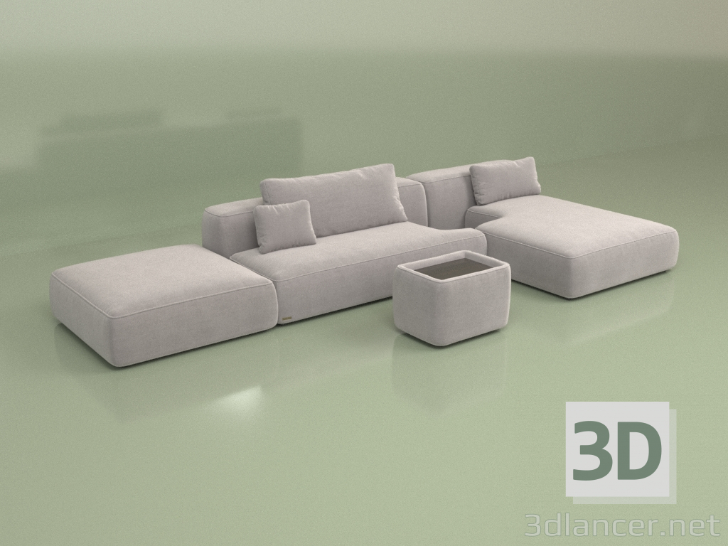 3D modeli Kanepe Taşöz (Set 04) - önizleme
