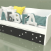 Modelo 3d Sofá cama infantil com 2 gavetas - preview