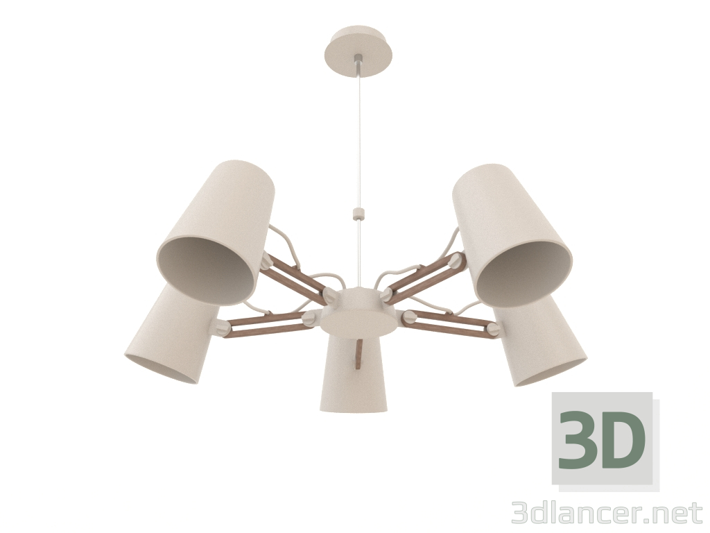 3D modeli Asılı avize (3770) - önizleme