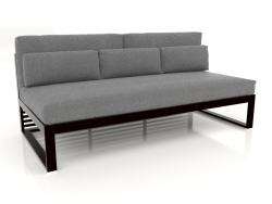 Modular sofa, section 4, high back (Black)