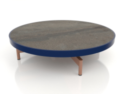 Round coffee table Ø90x22 (Night blue, DEKTON Radium)